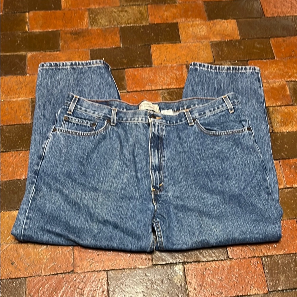 44 X 30 MEN JEANS-Levi Strauss Signature relaxed fit Blue Denim 1027
